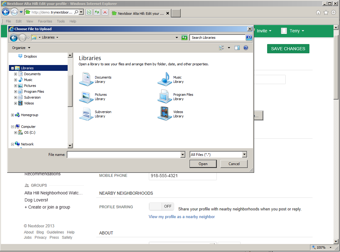 Add your photo to your profile